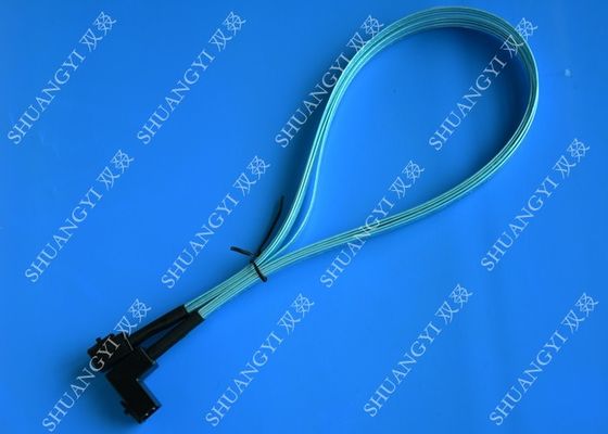 China SFF 8643 12Gb SAS Serial Attached SCSI Cable 36P HD Right Angle For Server supplier