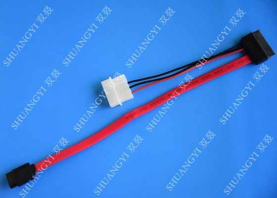 China SATA 3.0 6Gbps SATA Data Cable , 4 Pin IDE LP4 Power SATA Cable Length 40cm supplier