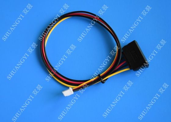 China 15Pin SATA Male to 4Pin Molex Female Power Cable Computer Use supplier