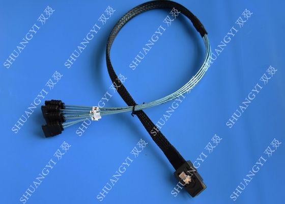 China SFF 8087 To 4 SATA Molex SAS Cable Pinout 2 Serial Attached SCSI SATA to HDD supplier