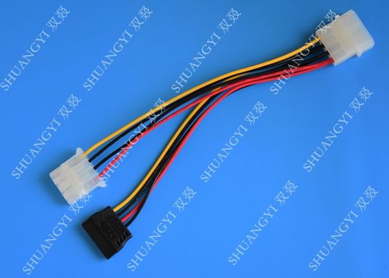 China Linear Splitter Extension Adapter Converter Cable With 4 Pin Molex Female Connector supplier