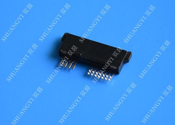 China Female 13 Pin Black SATA Data Connector , 1.0A Vertical Mini SATA PCB Connector supplier