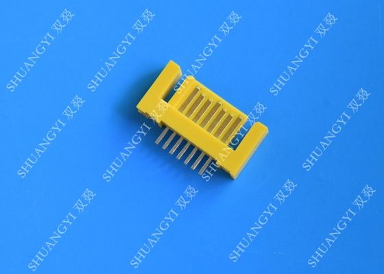 China Yellow External Serial ATA 7 Pin Connector Male Header Serial ATA SATA Connector supplier