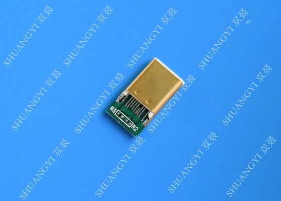 China Slim USB 3.1 Waterproof Micro USB Connector , SMT Type C Male Connector supplier