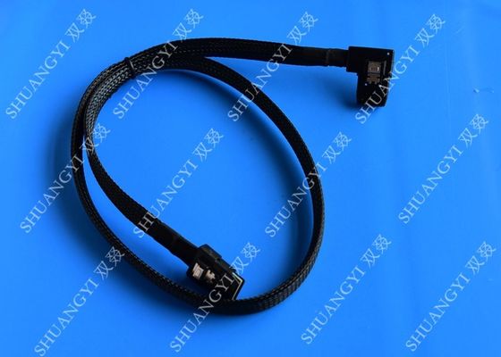 China Internal Mini SAS(SFF-8087) 36Pin Right Angle Male to Internal Mini SAS (SFF-8087) 36Pin Male Cable, 0.75 Meterr supplier