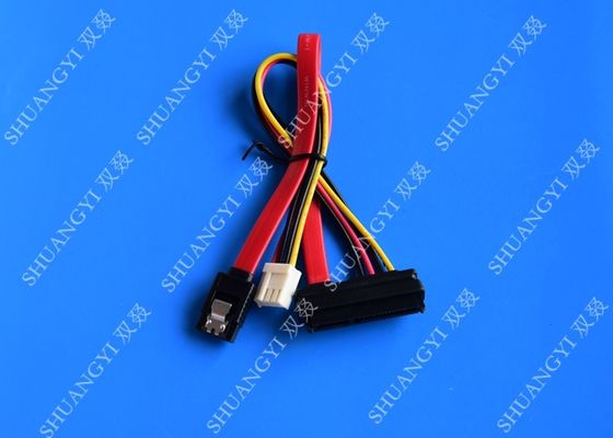 China 22 Pin SATA Cable with 3 Pin Power and  Latching SATA Connector supplier