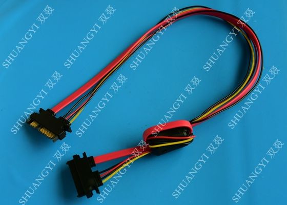 China 22 Pin SATA Extension Cable with Converter 5V to 3.3V For Power supplier
