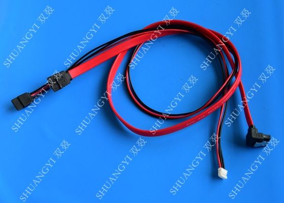 China Latching Round SATA to Right Angle SATA Serial ATA Cable, Black supplier