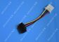 5.08mm Braided Molex 4 Pin SATA Power Cable 15 Pin Male To Male For Hard Disk supplier