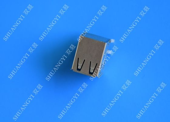 China DIP Foot 4 Pin AF Type Double USB Charging Connector Female For PCB supplier
