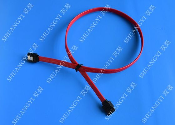 China HDD SATA III 6.0 Gbps Female To Female SATA Data Cable 7 Pin With Locking Latch supplier