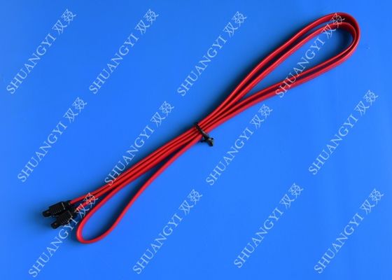 China Red SATA 3.0 6gbps Cable Long SATA Cable 7 Pin SATA To SATA For Set Top Box supplier