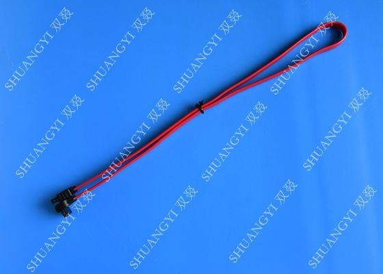 China SATA Revision 3.0 Black Laptop SATA Cable Straight To Right Angle SATA 600 supplier