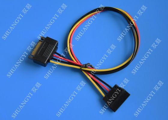 China Internal 15 Pin Male To Female SATA Data Cable For Computer IDC Type supplier