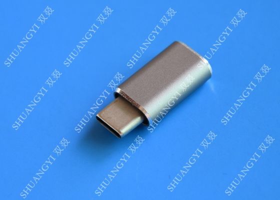 China 5 Gbps Type C Micro USB , USB C to Micro USB Female Connector For Google Chromebook Pixel supplier