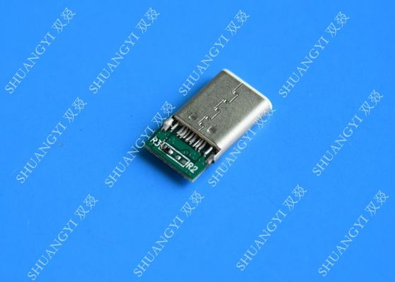 China Type C USB 3.1 Waterproof Micro USB Connector Metal For Mobile Phone supplier