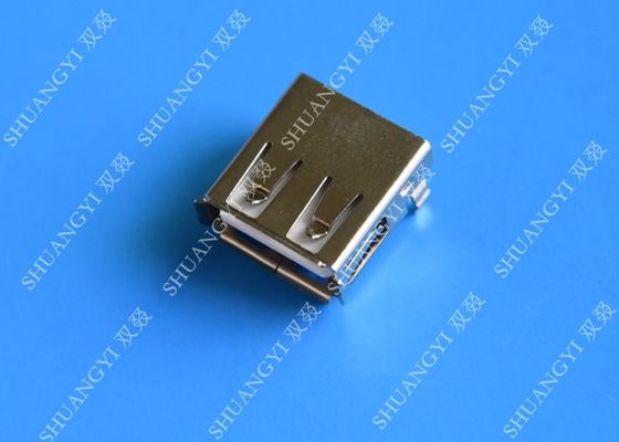 China Mini SMD AF Type USB Charging Connector , USB 2.0 4 Pin USB Connector supplier