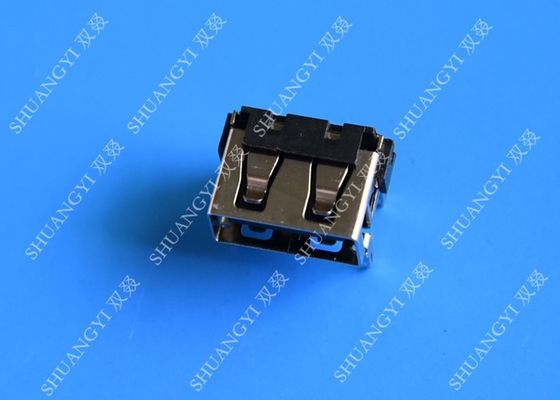 China USB 2.0 A Type Female Micro USB Connector Short Body 90 Degree 4 Pin supplier