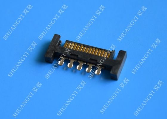 China PCB Slimline SATA Connector Voltage 125V AC Small Footprint Design supplier