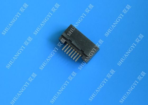 China 7 Pin ESATA Port Connector Straight Solder Inverted Type For Laptop supplier