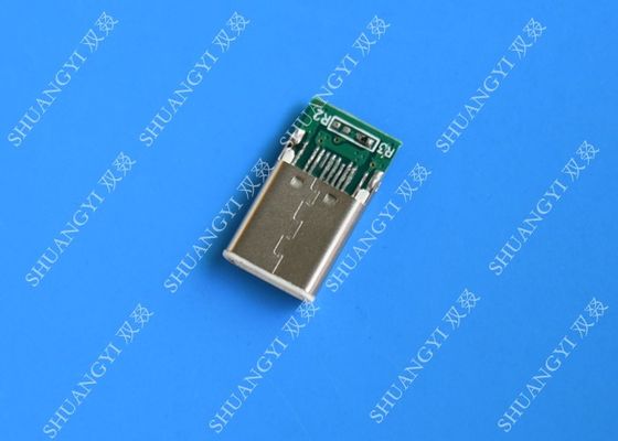 China Male Mobile Phone USB Connector Type C USB 3.1 With Copper Alloy Contact supplier