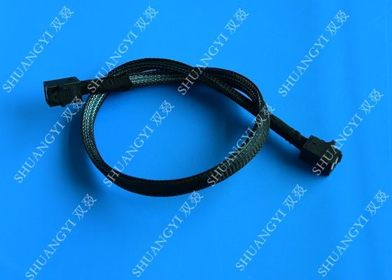 China HD Mini SAS Cable With Sideband 0.8 Meter / 2.6ft Foldable Flexible 2 Pack supplier