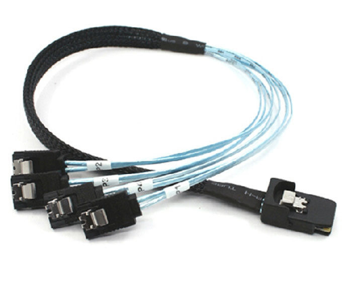 SFF8087 TO SATA*4 Factory Price Mini SAS 36P Sata 7P with Latch Power Cable