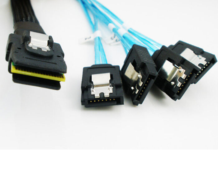 SFF8087 TO SATA*4 Factory Price Mini SAS 36P Sata 7P with Latch Power Cable
