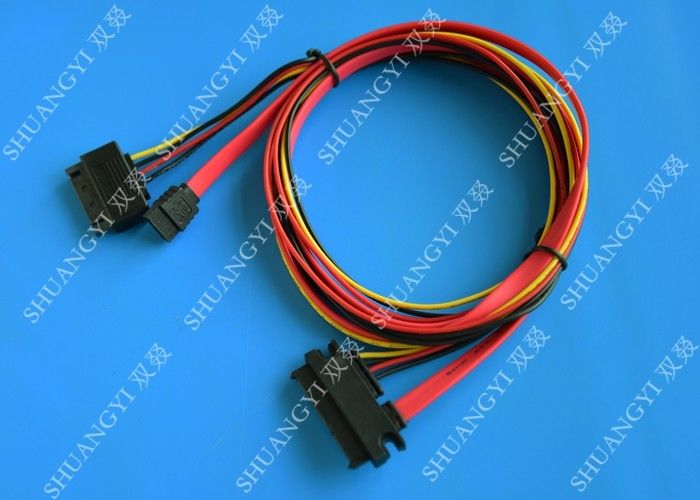 Female 22-pin to Male 22-pin SATA Data & Power Combo Data Extension Cable