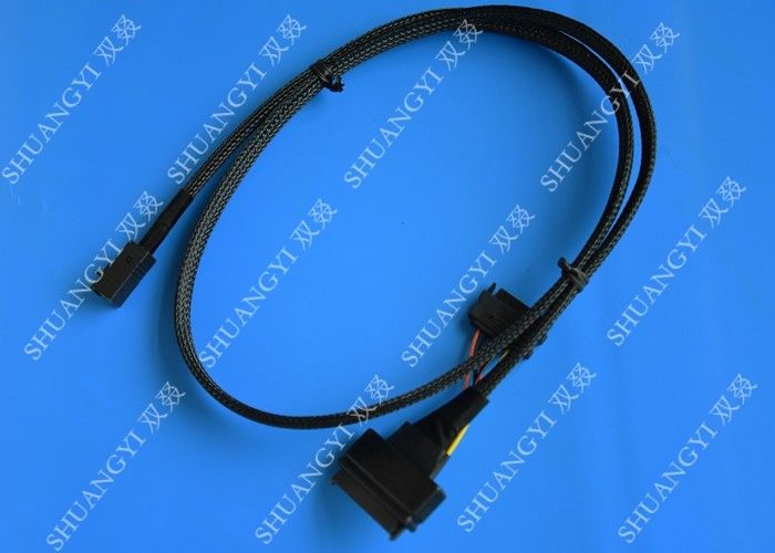 SFF 8639 To SFF 8643 Serial Attached SCSI Cable , Black SAS 68 Pin SCSI Cable