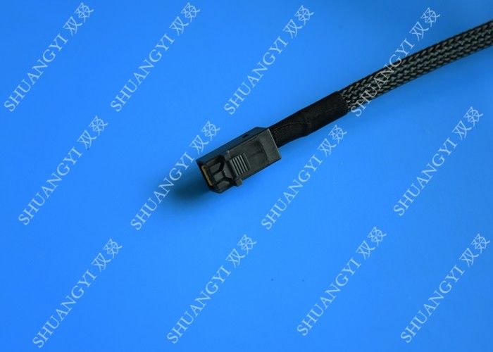 SFF 8639 To SFF 8643 Serial Attached SCSI Cable , Black SAS 68 Pin SCSI Cable