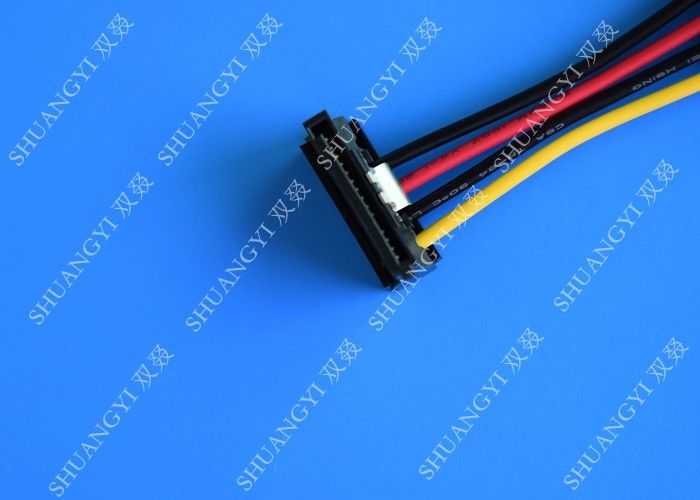 15-pin SATA Power Female to 4-Pin Internal Power Male Serial ATA Cable w/ Metal Latch