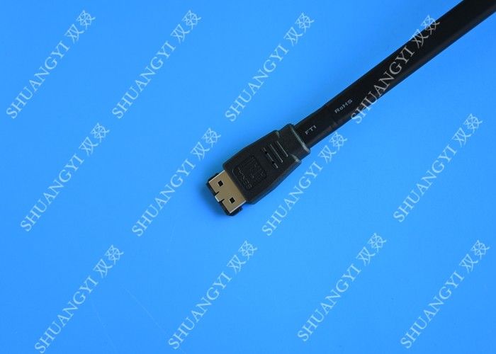 6 Feet Shielded SATA II 3.0 External SATA Cable ESATA To ESATA 7P For TV
