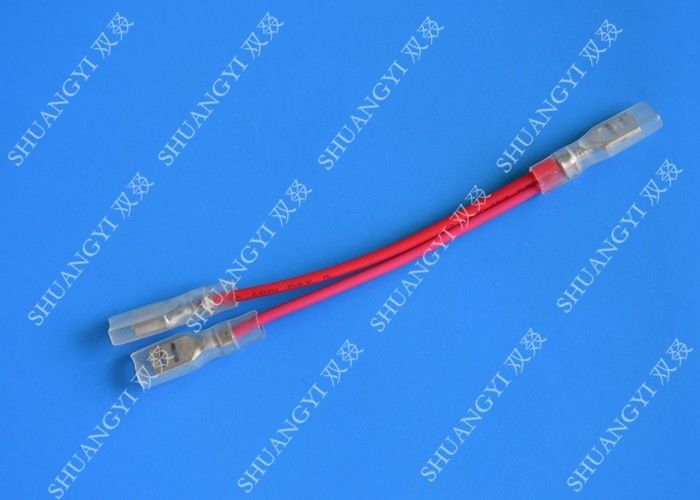 Y Spade Customized 250 Type Terminal Connector Electric Cable Assembly