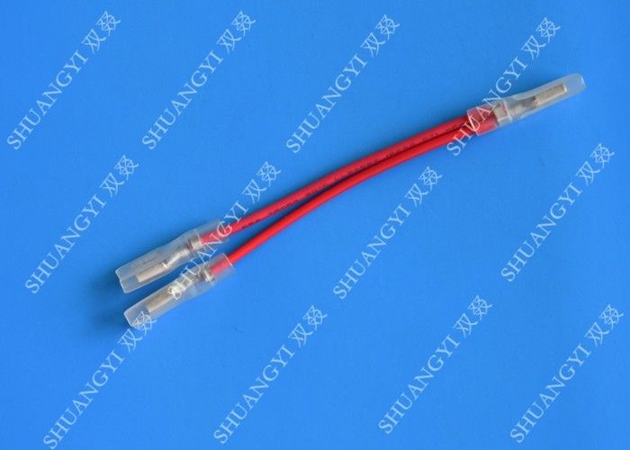 Y Spade Customized 250 Type Terminal Connector Electric Cable Assembly