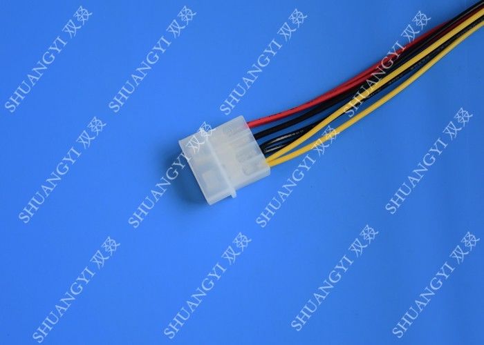 Hard Drive HDD SSD Cable Harness Assembly , Molex to Dual SATA Power Splitter Cable