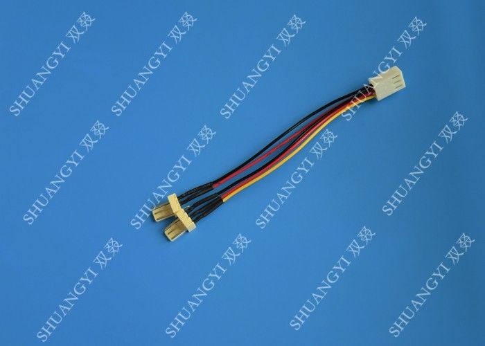 3-Pin Female to 2 x 3-Pin Male Computer Case Fan Y-Splitter Power Connector Adapter Cable