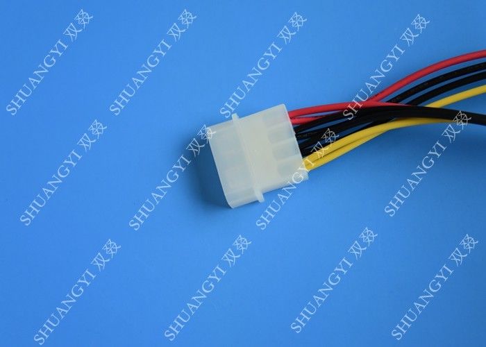 IDE Flat Cable Harness Assembly 4 Pin to 2 x 15 Pin SATA To Serial ATA SATA Connector