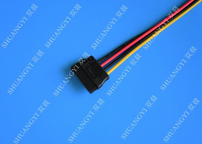 4 Pin Molex to SATA Data Cable Cable Harness Assembly For Computer 6 Inches