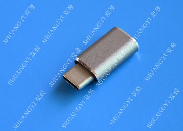 5 Gbps Type C Micro USB , USB C to Micro USB Female Connector For Google Chromebook Pixel