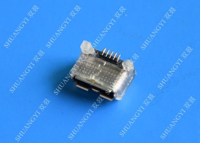 IP68 Steel Micro Tablet USB Connector B Ejector Type Gold Flash Contact