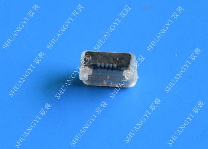 IP68 Steel Micro Tablet USB Connector B Ejector Type Gold Flash Contact