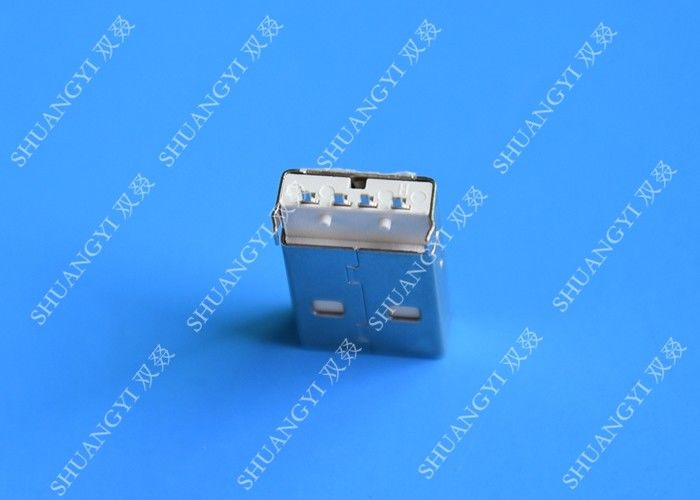 USB 2.0 A Male Plug 4 Pin Powered USB Connector DIP Mount Jack Socket