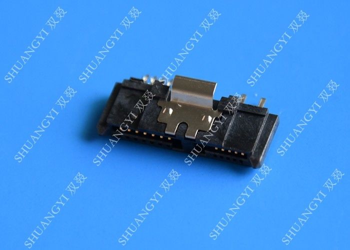Female CrimpLocking Motherboard SATA Connectors Voltage 40V AC 13 Pin