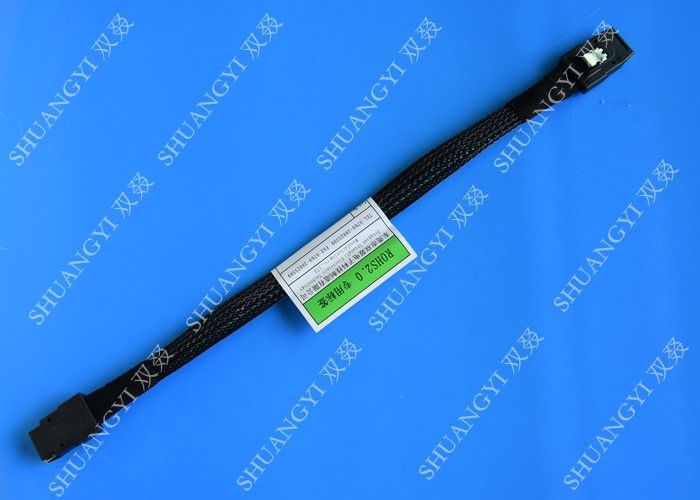 SFF 8087 To SFF 8087 Serial Attached SCSI Cable , 36 Pin Mini SAS Power Cable