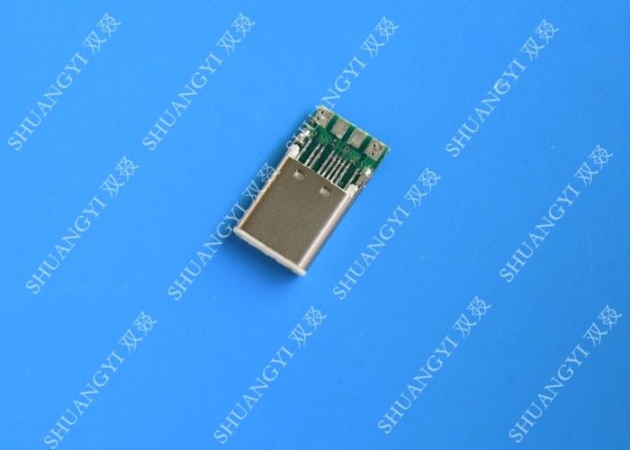 Male Mobile Phone USB Connector Type C USB 3.1 With Copper Alloy Contact
