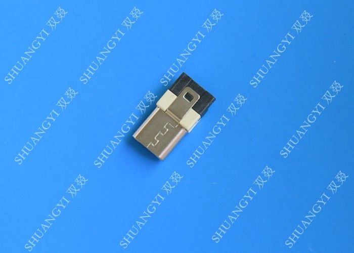 5 Pin Mobile Phone Waterproof Micro USB Connector , Male Type A USB Connector