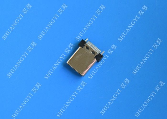 On The Go OTG Waterproof Micro USB Connector 24 Pin Stainless Steel Color