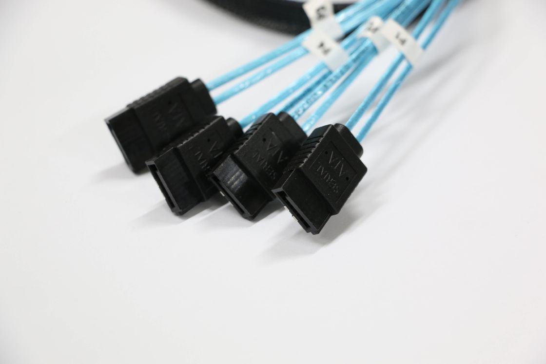 Cable Internal Hd Mini Sas (Sff-8643 Host) - 4x Sata (Target) Cable,Sff-8643 To 4x Sata Cable, 500mm