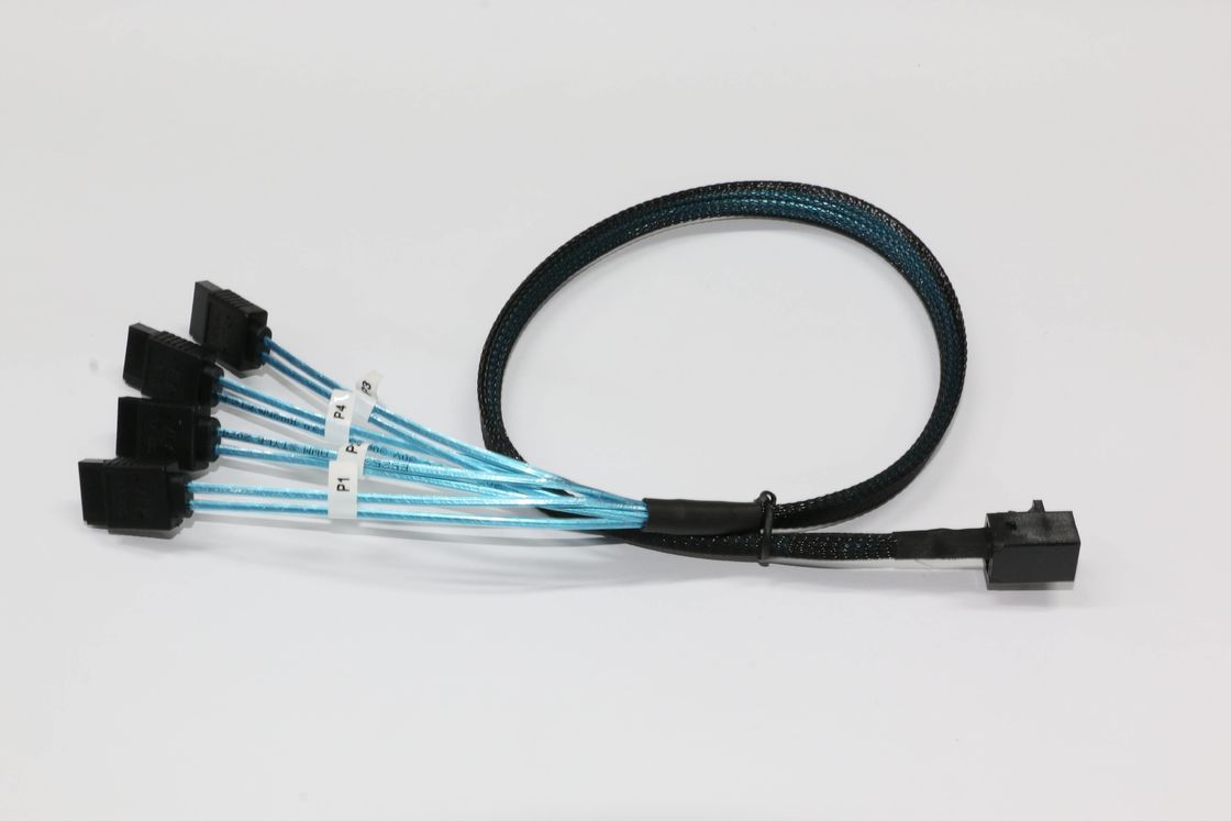 Cable Internal Hd Mini Sas (Sff-8643 Host) - 4x Sata (Target) Cable,Sff-8643 To 4x Sata Cable, 500mm